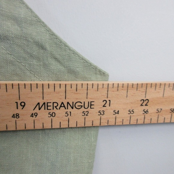 Click by Color Me Cotton Jumper Dress Women L Green 100% Linen Minimalist 270 - Picture 8 of 12
